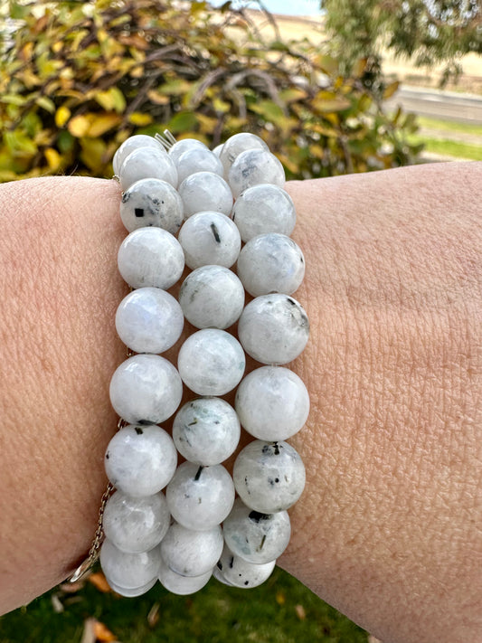 Rainbow moonstone bracelet