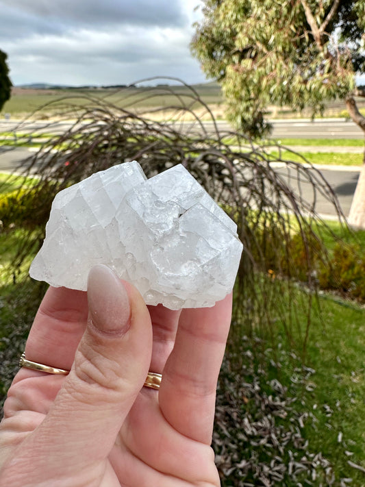 Apophyllite cluster