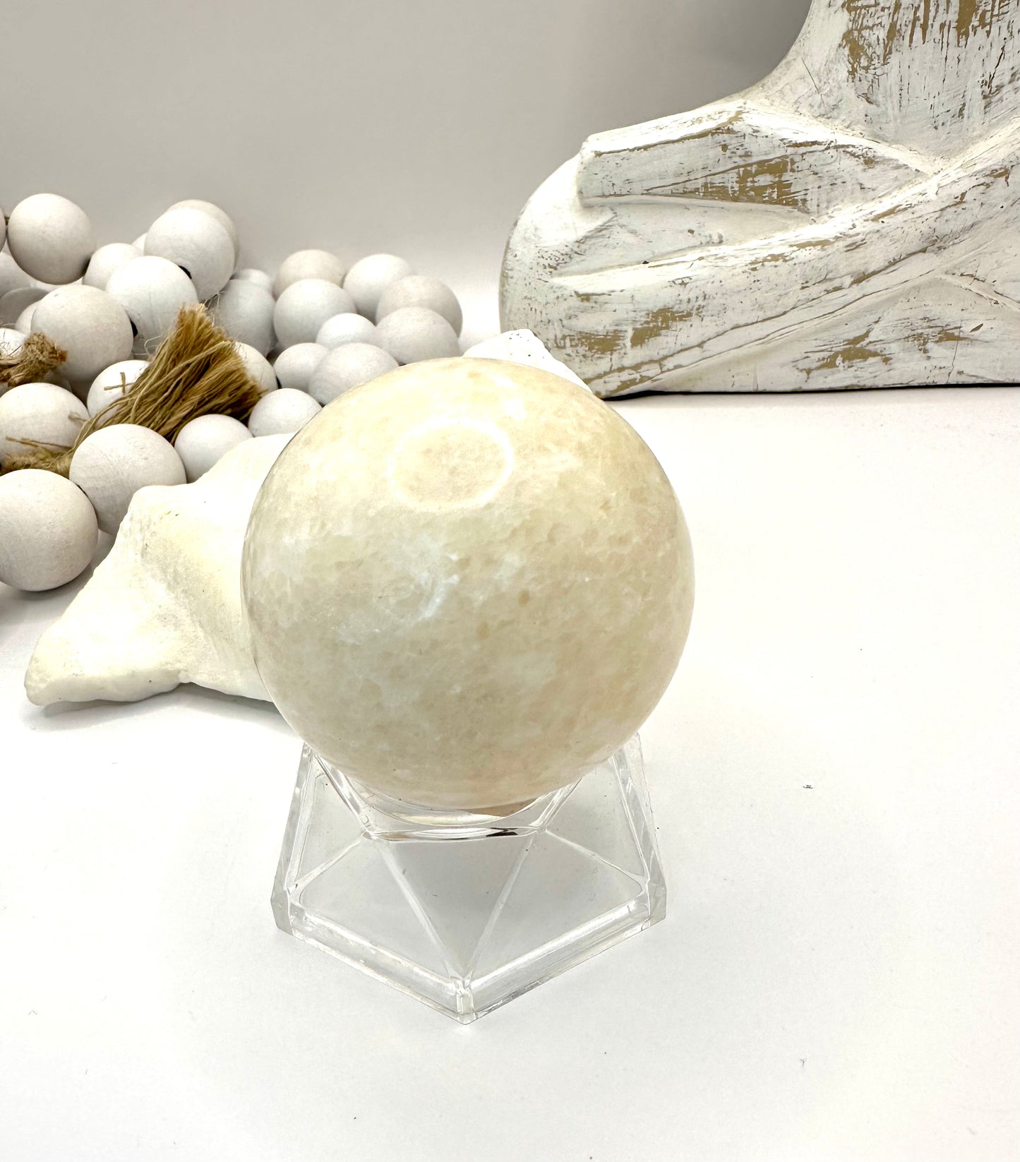 Orange calcite sphere