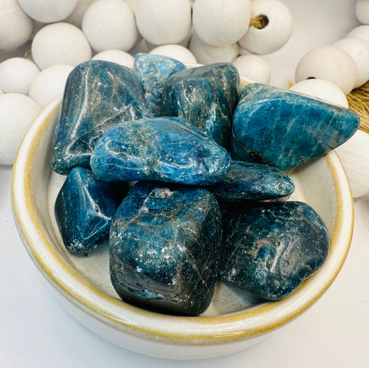 Blue Apatite tumble