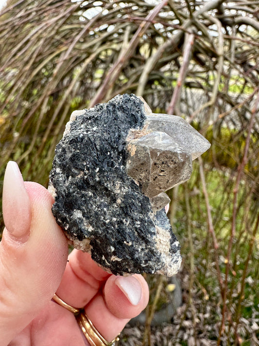 Tourmaline with smokey point