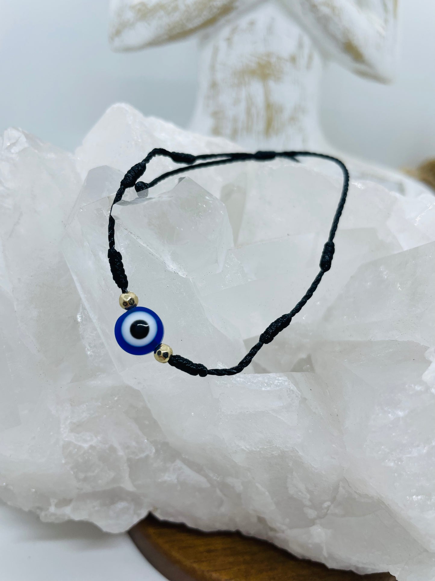 7 knot evil eye string bracelet