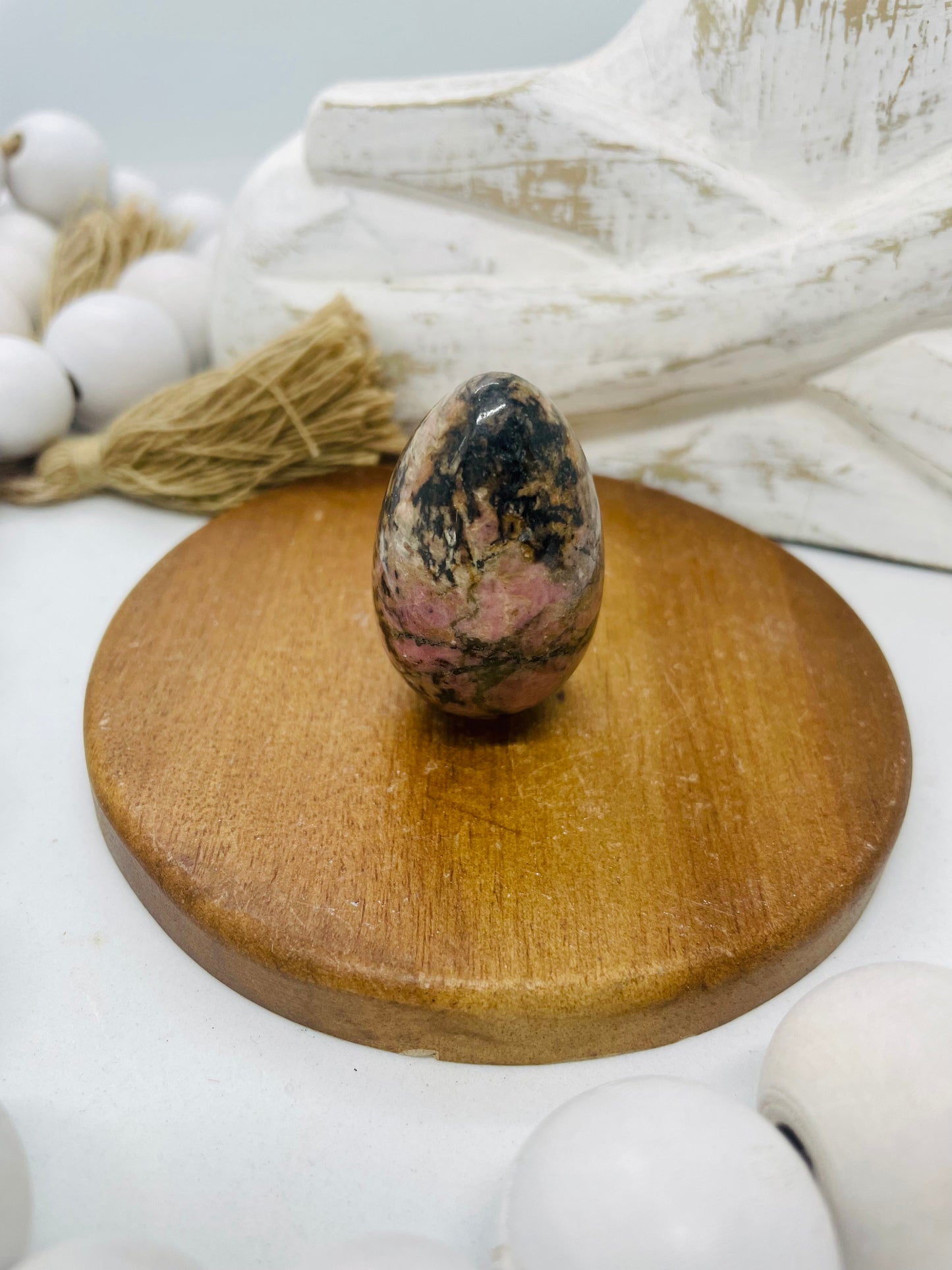 Rhodonite egg