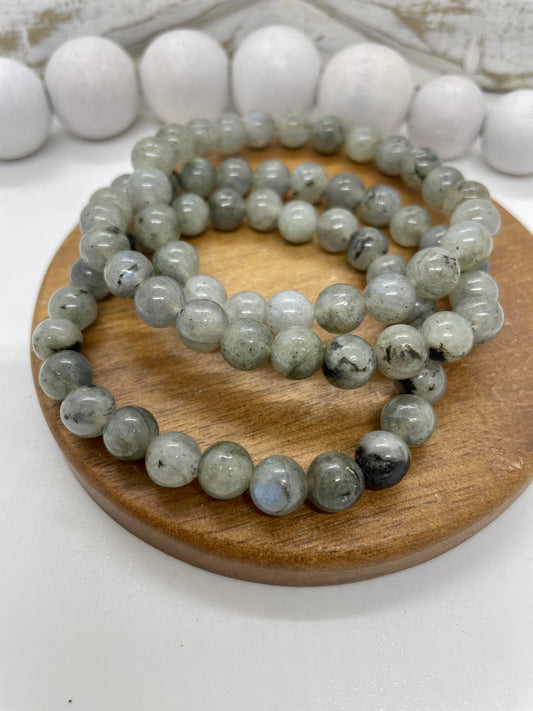 Labradorite beaded bracelet