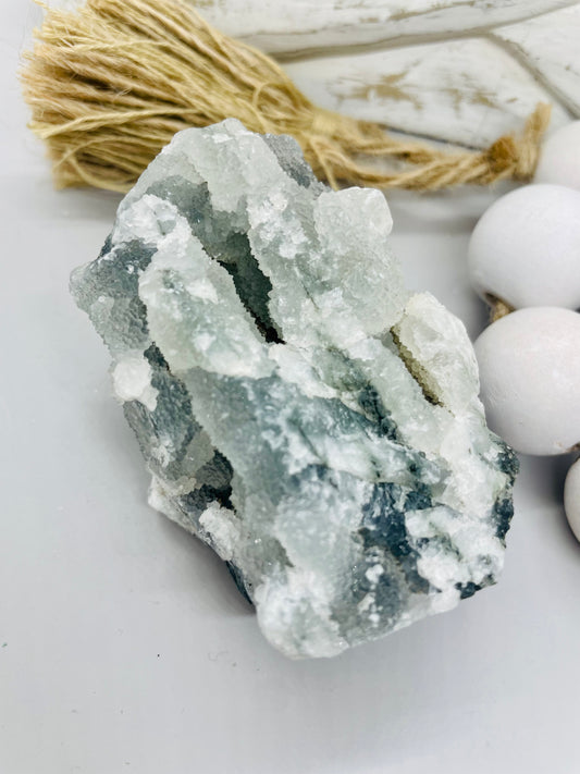 Apophyllite grey cluster