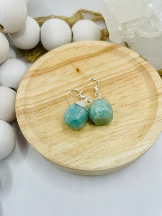 Chunky amazonite dangles, By TBOS