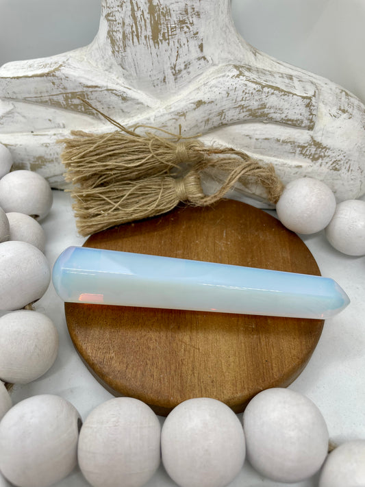 Opalite pointed wand