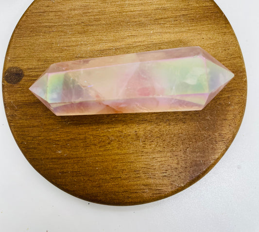 Aura quartz double point