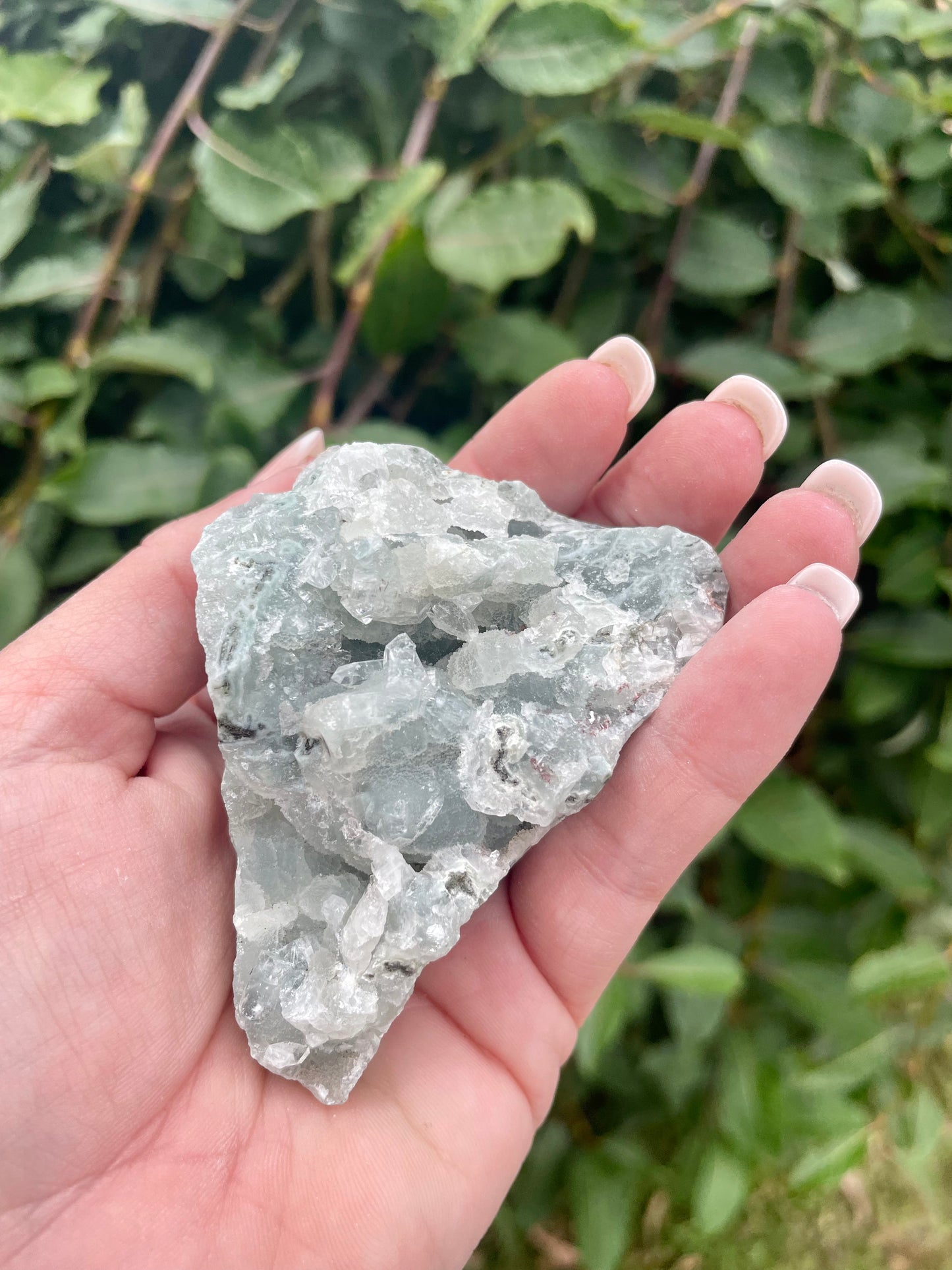 Apophyllite cluster grey