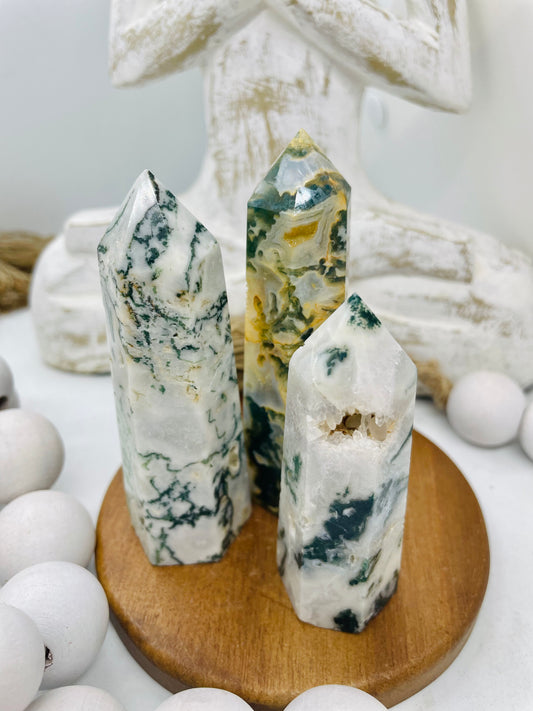 Moss  agate points