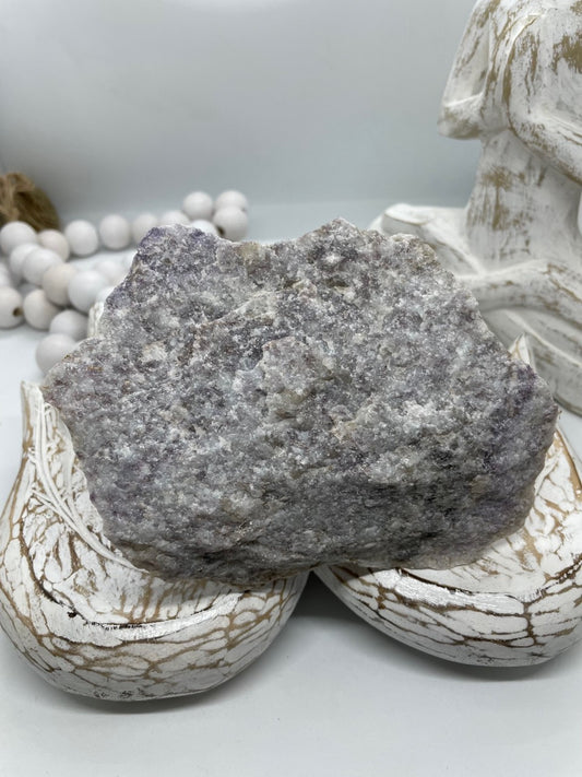 Lepidolite in rock