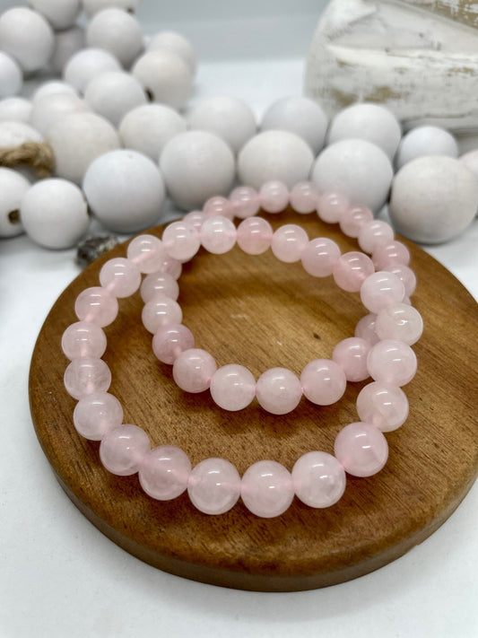 Rose Quartz Beaded Bracelet